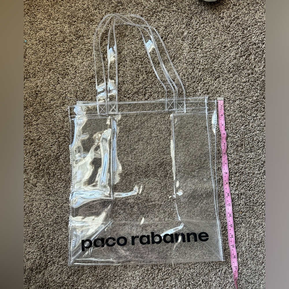 Paco Rabanne Large Clear Shopper Tote Bag Fashion